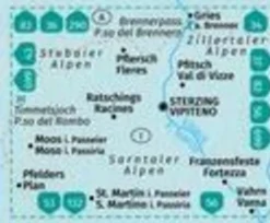 Kompass Wandelkaart WK44 Sterzing, Vipiteno