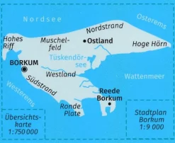 Kompass WK727 Borkum im Naturpark