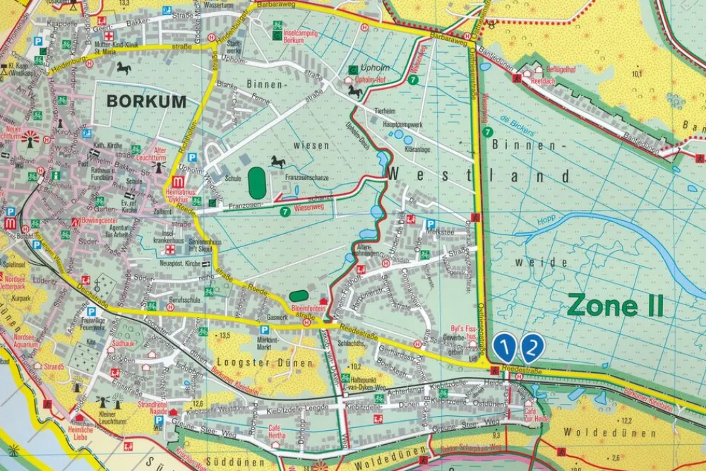 Kompass WK727 Borkum im Naturpark