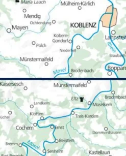 Kummerly en Frey Wandelkaart Untermosel 21 Cochem tot Koblenz