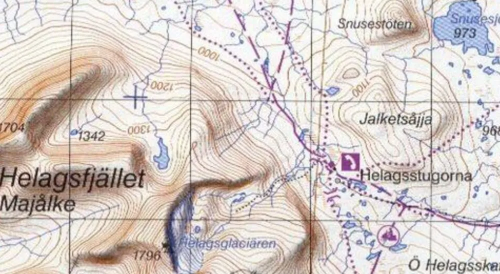 Lantmäteriet Fjallkarta Wandelkaart BD12 Arjeplog 1:100.000