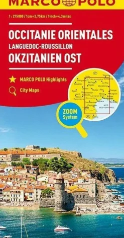 Marco Polo Wegenkaart Occitanië Oost