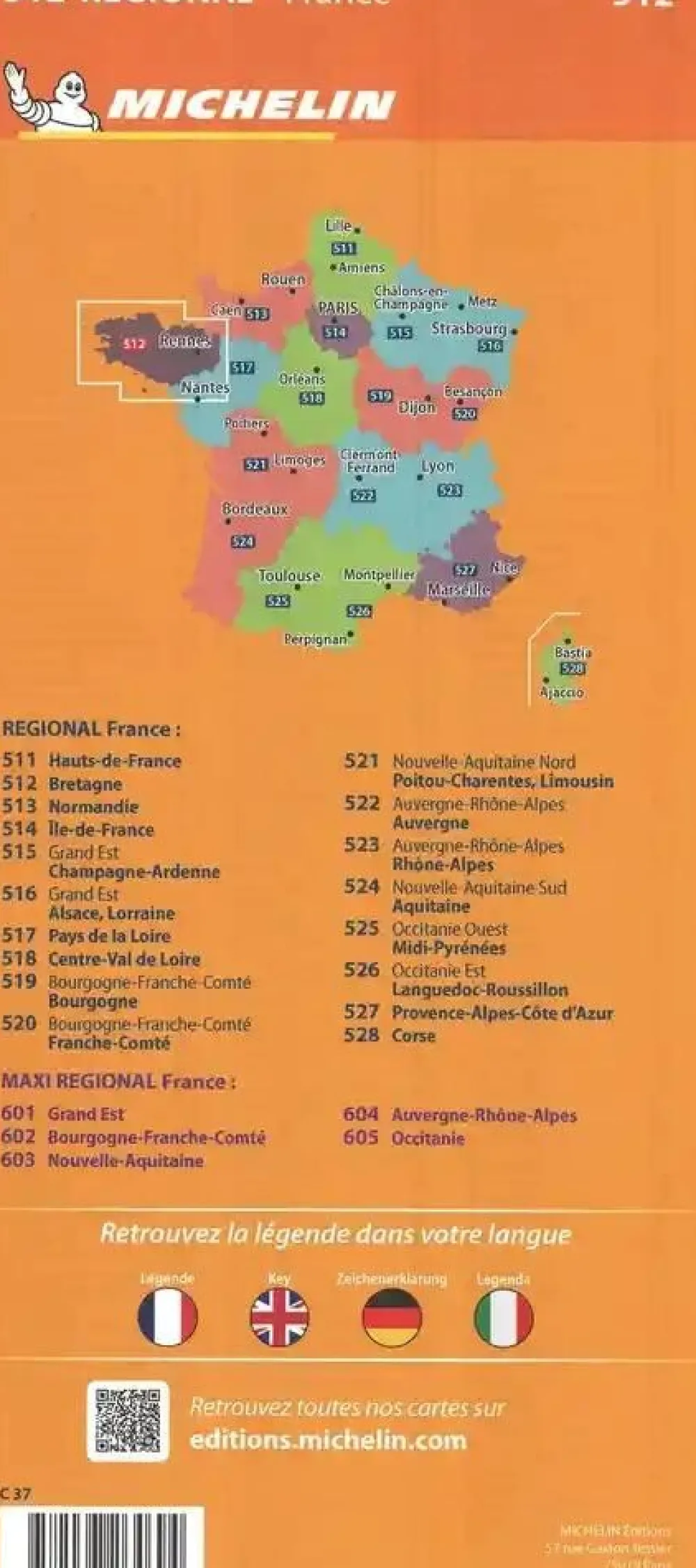 Michelin 512 Bretagne 2025