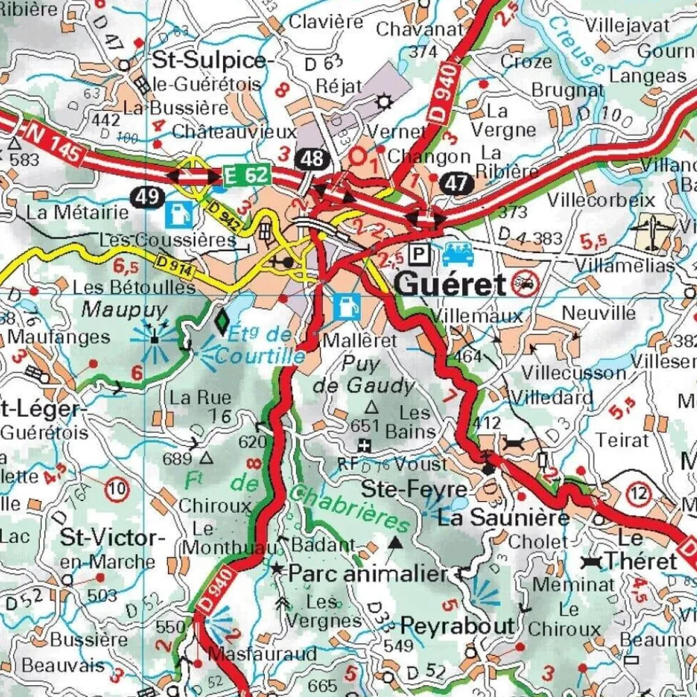Michelin 521 Poitou Charentes Limousin