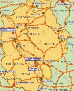 Michelin Wegenkaart 543 Duitsland Midden-West