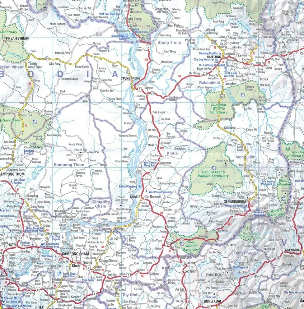 Michelin Wegenkaart 770 Vietnam - Laos - Cambodia