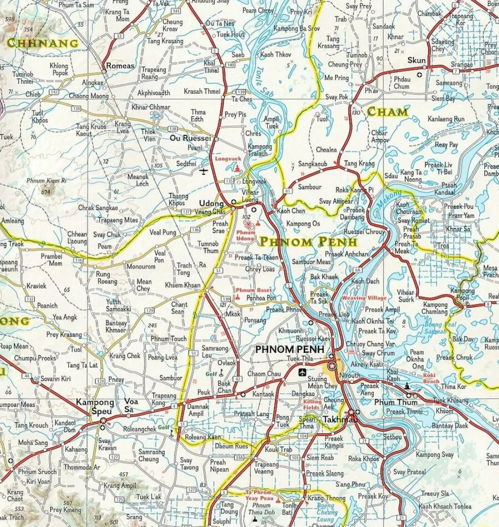 National Geographic Wegenkaart Namibië adventure map