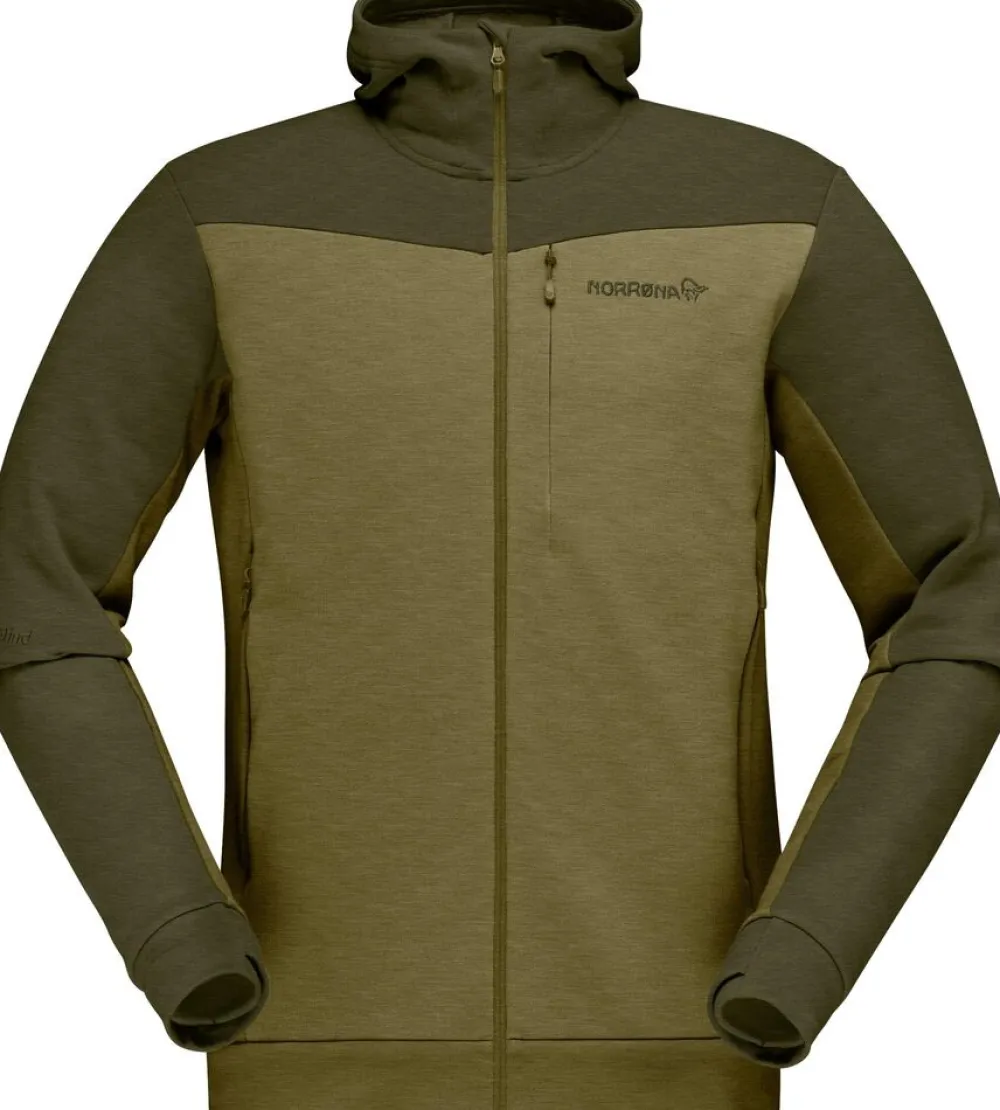 Heren Norrona Falketind warmwool2 stretch zip hood M