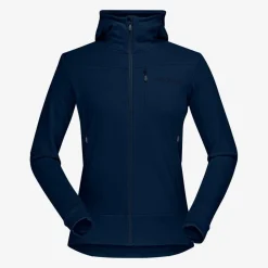DAMES Norrona Falketind warmwool2 stretch zip hood W