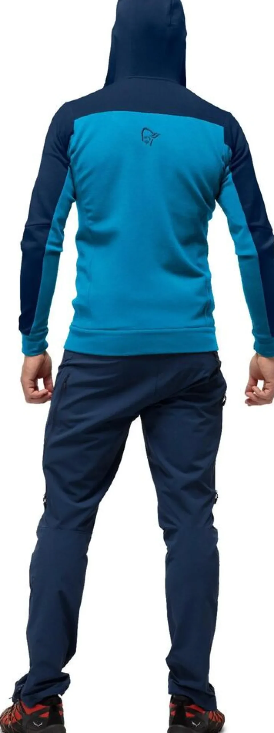 Heren Norrona Falketind warmwool2 stretch zip hood M