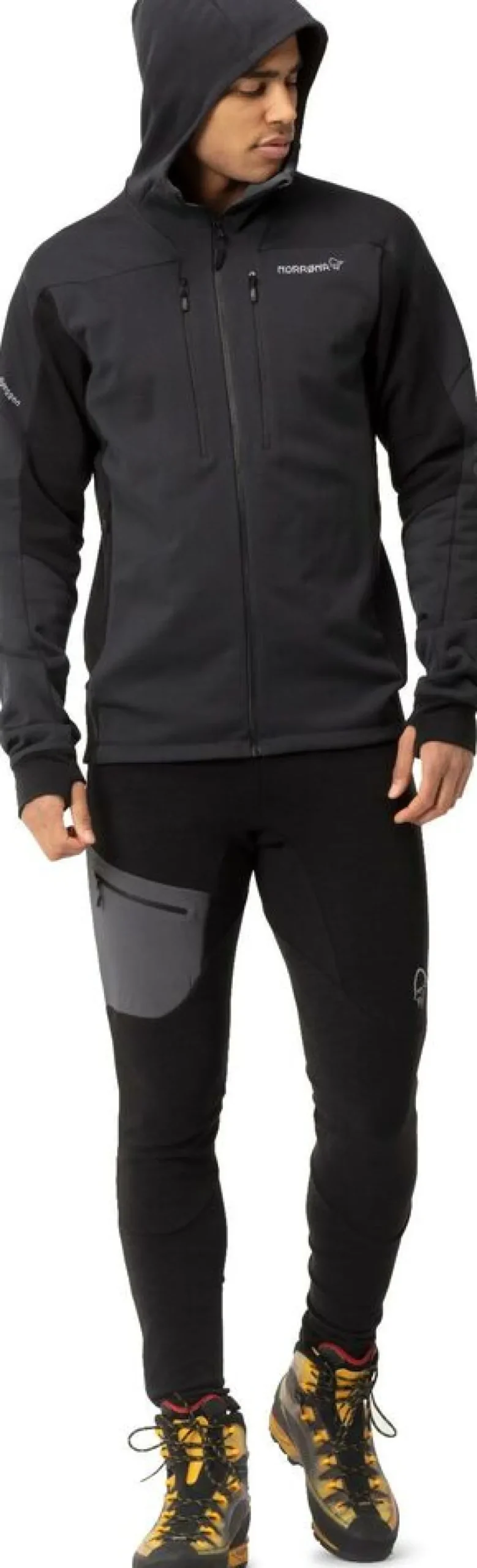 Heren Norrona Trollveggen powerstretch pro zip hood