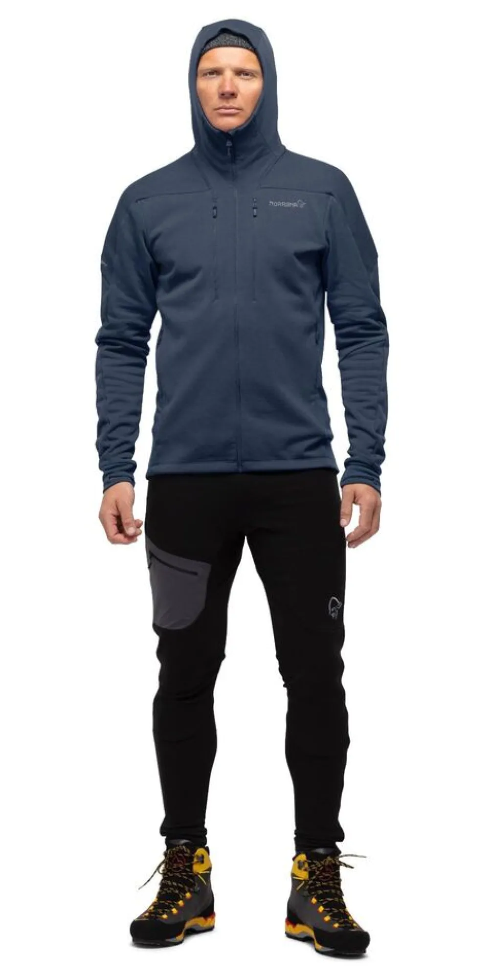 Heren Norrona Trollveggen powerstretch pro zip hood