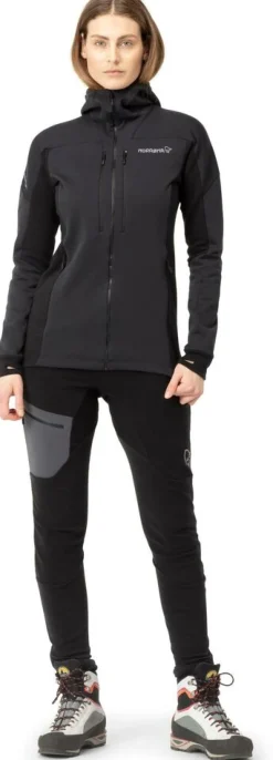 DAMES Norrona Trollveggen powerstretch pro zip hood w's