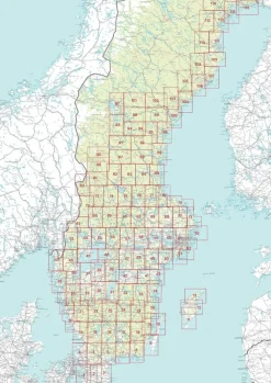Norstedts Zweden Topografische wandelkaart 83 Furudal