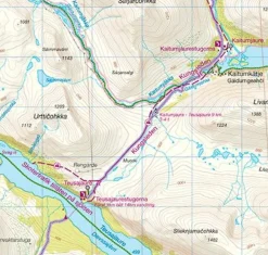 Norstedts Zweden Wandelkaart Kungsleden 3 - Saltoluokta - Kvikkjokk