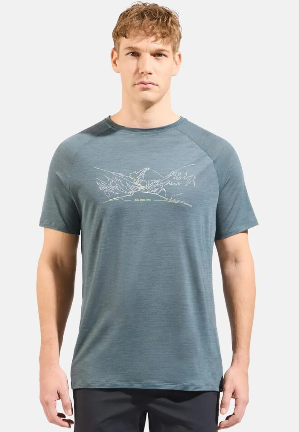 Heren Odlo Ascent PW130 t-shirt crew s/s 554182