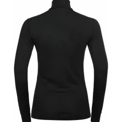 DAMES Odlo BL top turtle neck l/s half zip