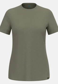 DAMES Odlo Merino Tencel Plain Tee T-Shirt Crew Neck wmns