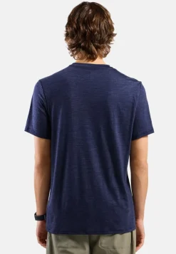 Heren Odlo Merino Tencel Plain Tee T-Shirt Crew Neck men