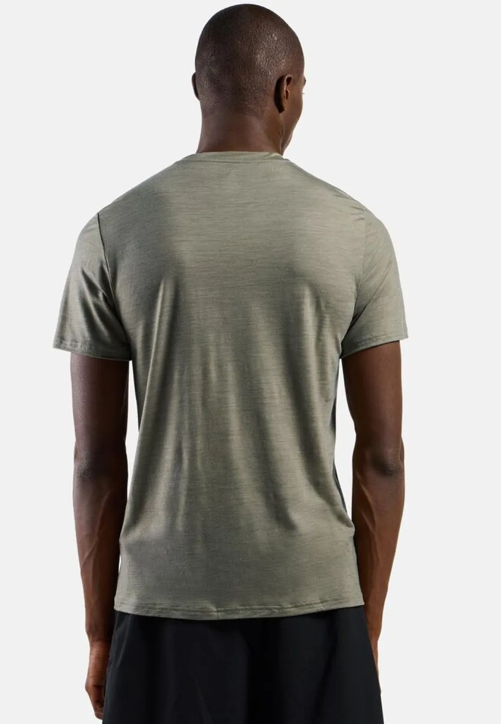 Heren Odlo Merino Tencel Plain Tee T-Shirt Crew Neck men