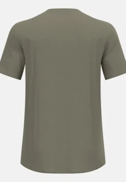 Heren Odlo Merino Tencel Plain Tee T-Shirt Crew Neck men