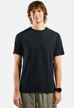 Heren Odlo Merino Tencel Plain Tee T-Shirt Crew Neck men