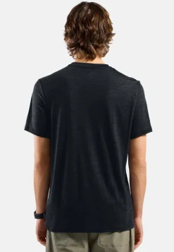 Heren Odlo Merino Tencel Plain Tee T-Shirt Crew Neck men