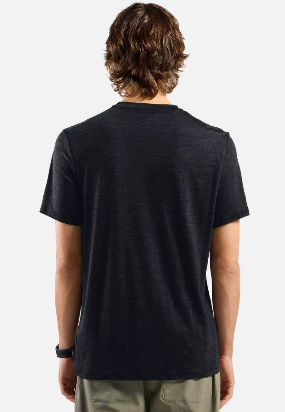 Heren Odlo Merino Tencel Plain Tee T-Shirt Crew Neck men