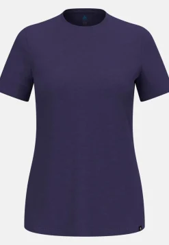 DAMES Odlo Merino Tencel Plain Tee T-Shirt Crew Neck wmns