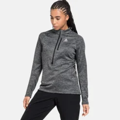 DAMES Odlo Mid layer 1/2 zip tencia 542551