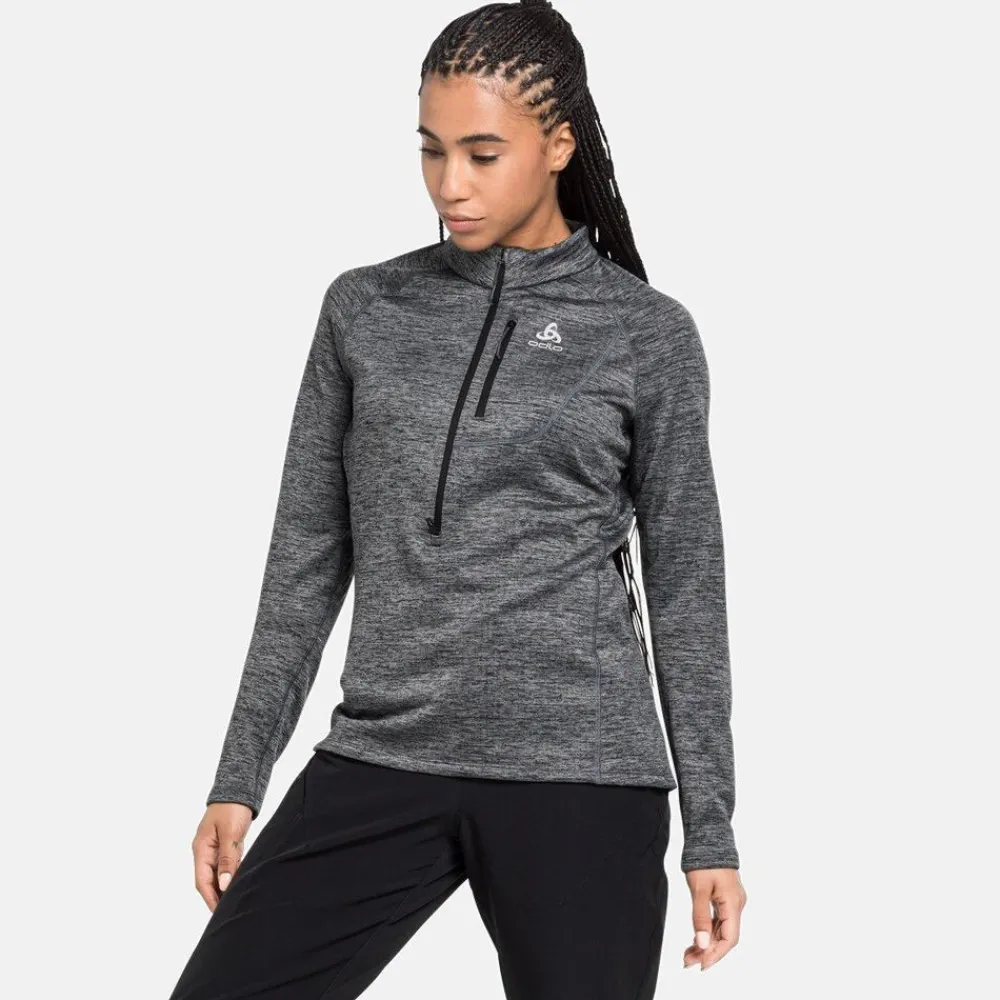 DAMES Odlo Mid layer 1/2 zip tencia 542551