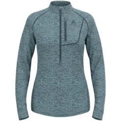 DAMES Odlo Mid layer 1/2 zip tencia 542551