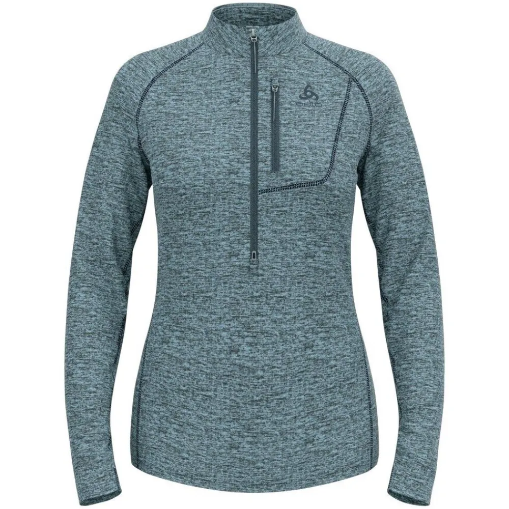 DAMES Odlo Mid layer 1/2 zip tencia 542551