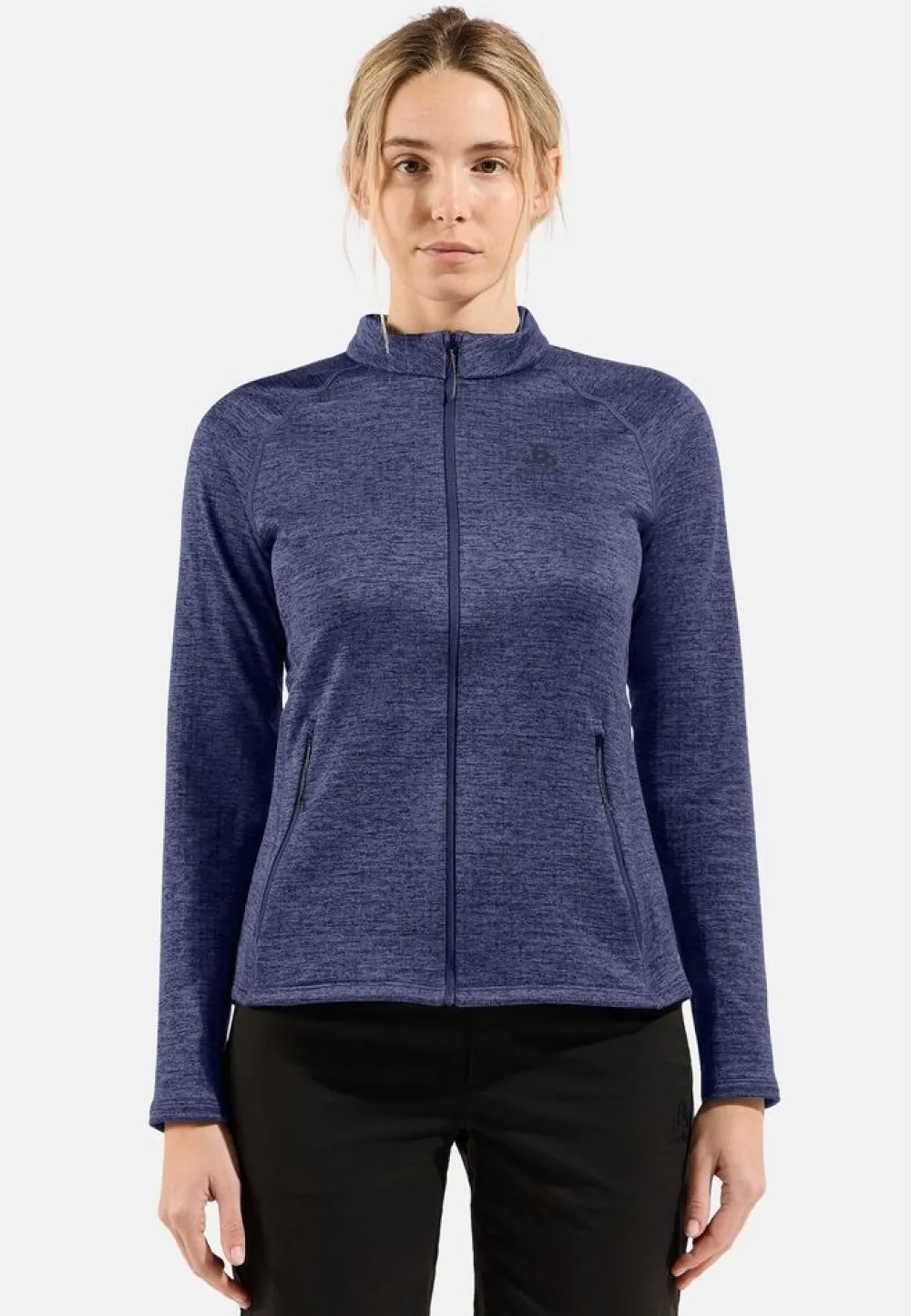 DAMES Odlo Mid layer full zip tencia 542561