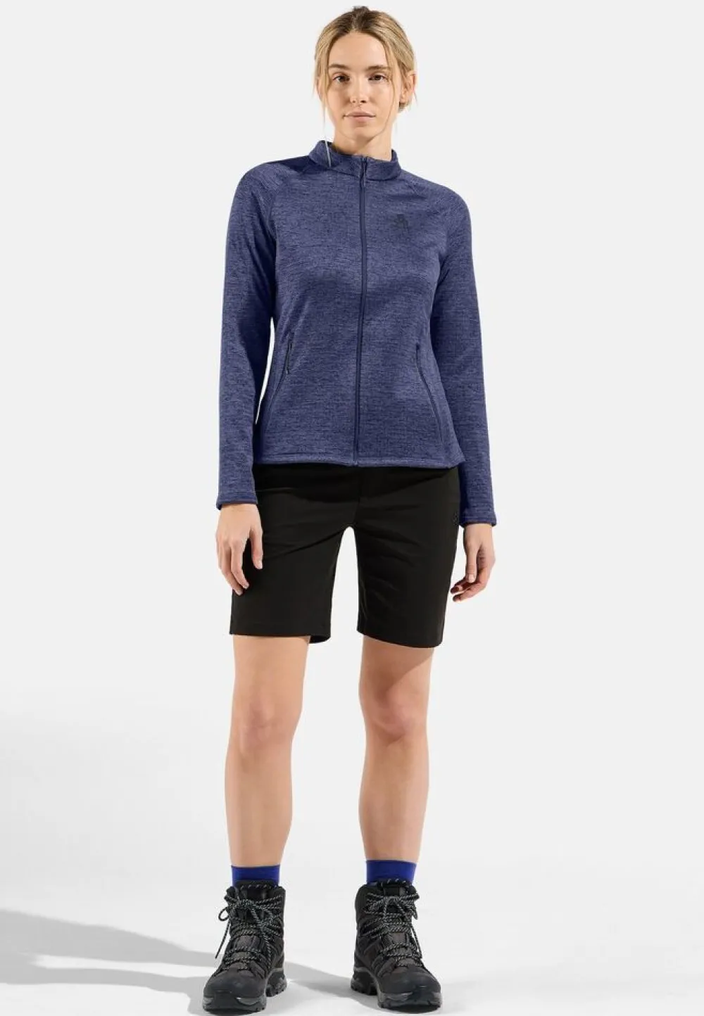 DAMES Odlo Mid layer full zip tencia 542561