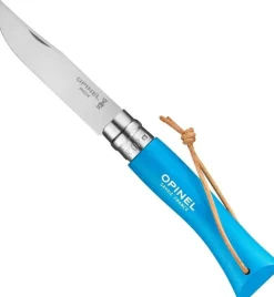 Opinel N°07 RVS leren koord zakmes