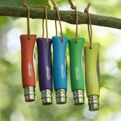 Opinel N°07 RVS leren koord zakmes