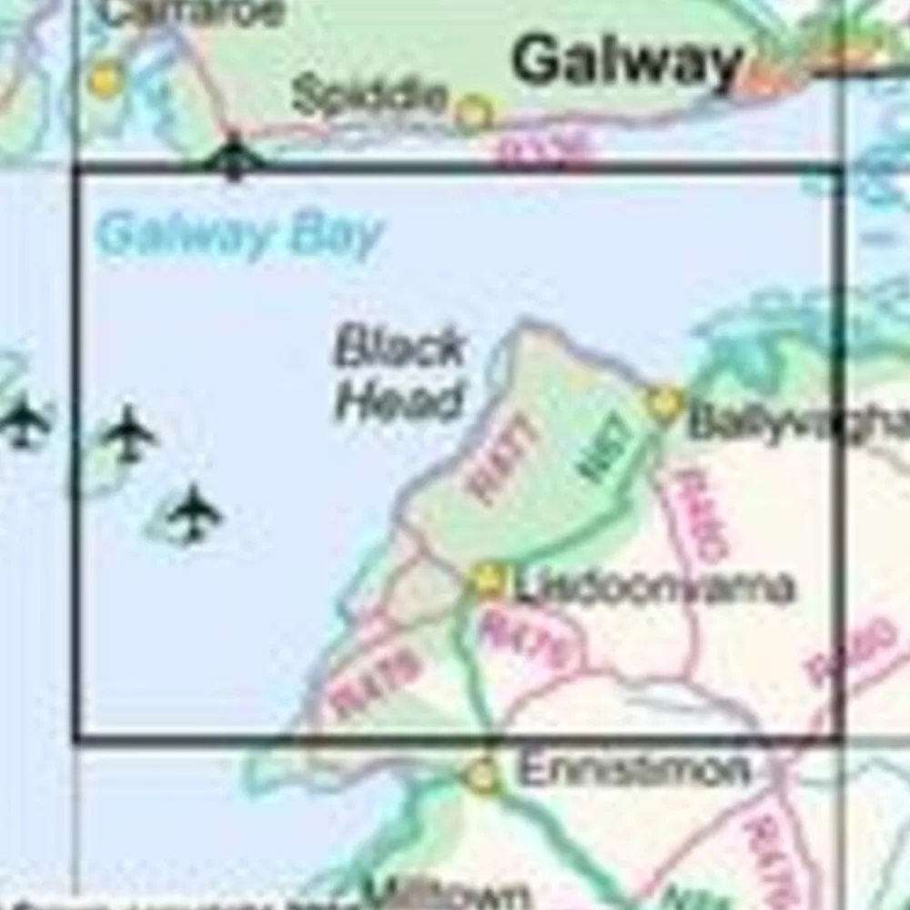 Ordnance Survey Ierland Wandelkaart 51 Clare/Galway