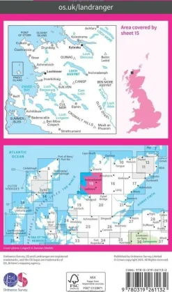Ordnance Survey Wandelkaart 015 Loch Assynt