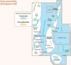 Ordnance Survey Wandelkaart OL409 Active Explorer Skye