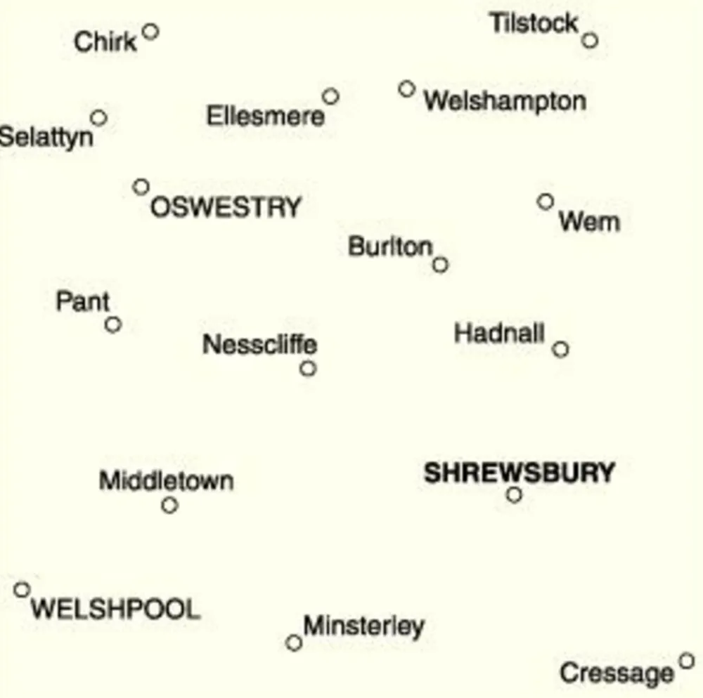 Ordnance Survey Wandelkaart 126 Shrewsbury - Oswestry