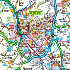 Ordnance Survey Wegenkaart fietskaart Tour 05 Devon Somerset West