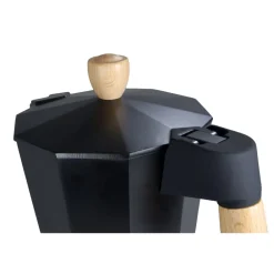 origin outdoors Espresso Maker Bellanapoli 6 Cup Real Wooden Handl