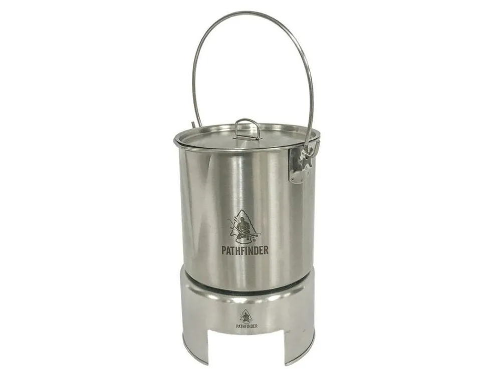 pathfinder RVS bush pot fornuis