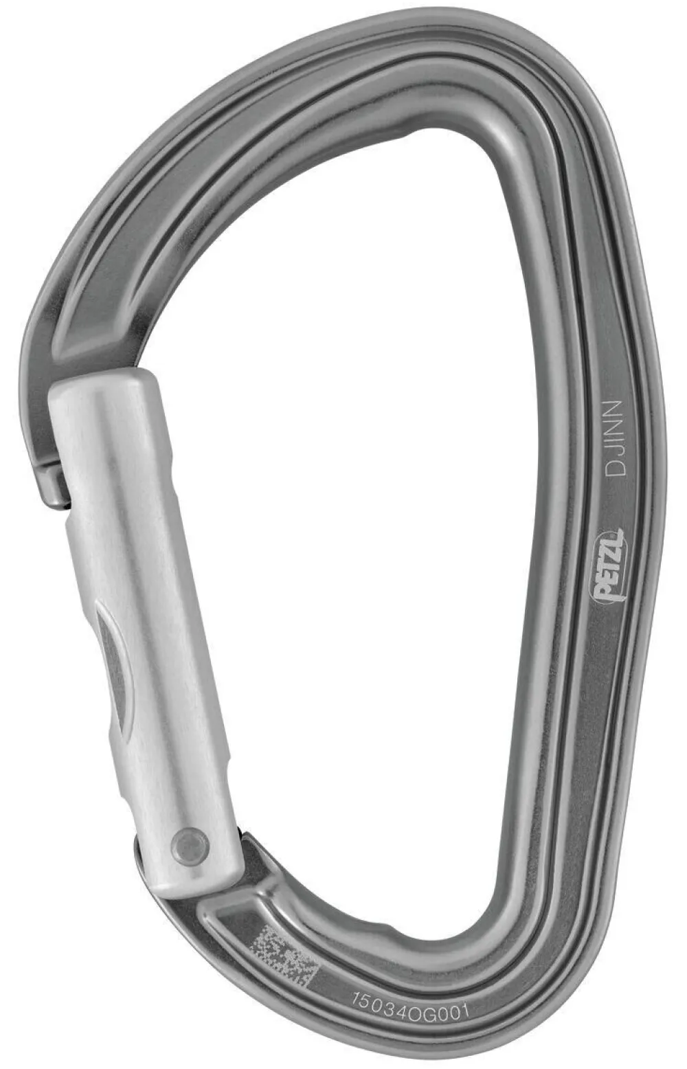 Petzl Djinn carabiner straight gate gray