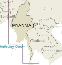 Reise know how Wegenkaart Mynmar