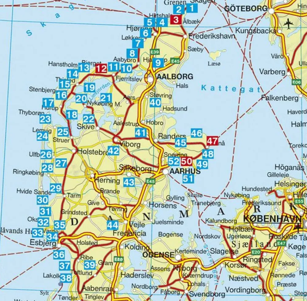 Rother Wandelgids Denemarken - Jutland