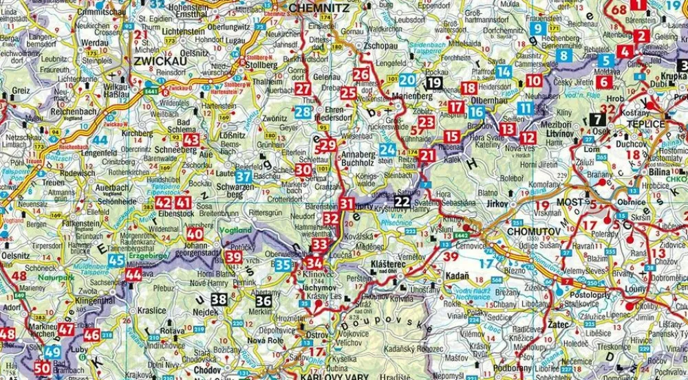 Rother Wandelgids Erzgebirge