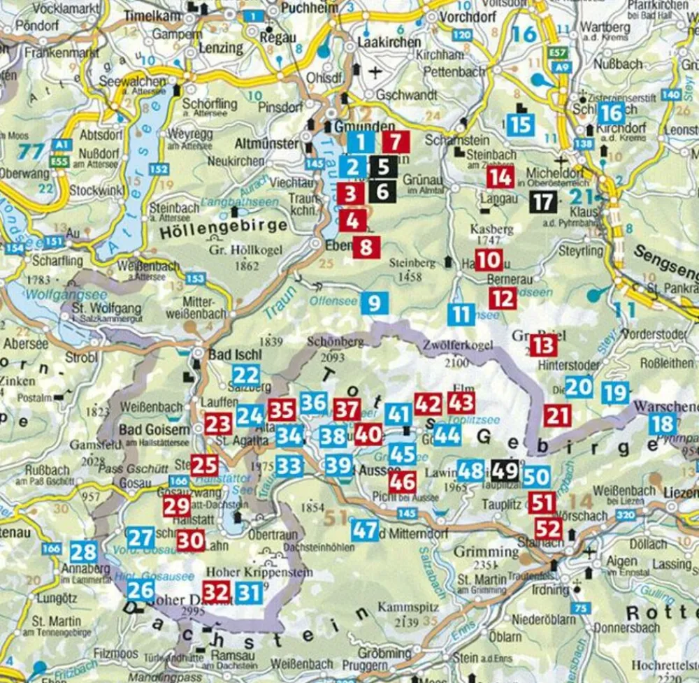 Rother Wandelgids Salzkammergut Ost