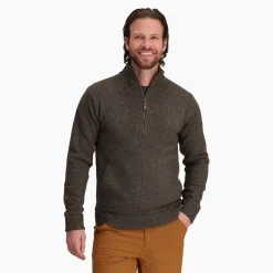Heren Royal Robbins Baylands lined 1/2 zip